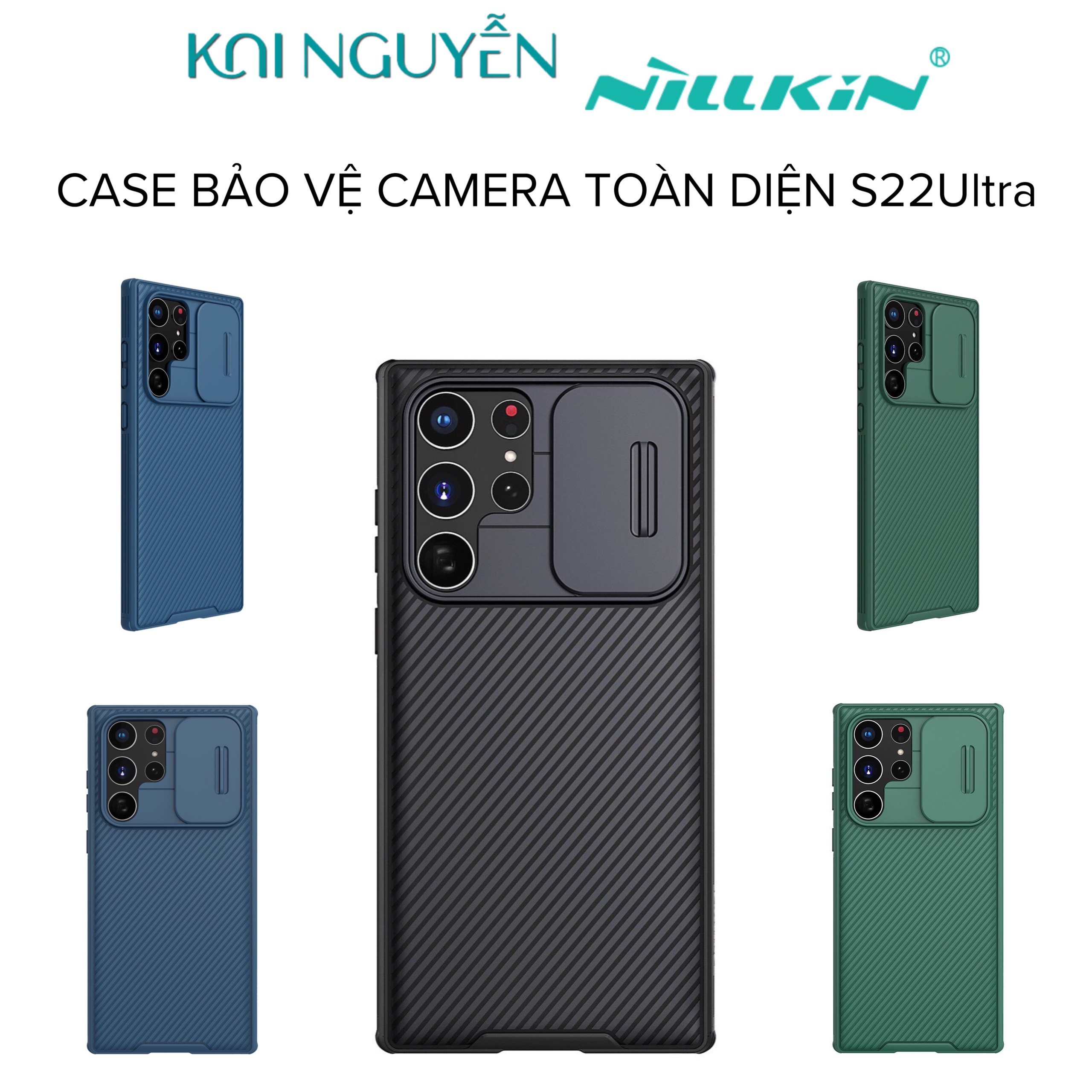  Ốp Case Bảo Vệ Camera Nillkin Camshield Pro Dành Cho Samsung Galaxy S22Ultra - Hàng Chính Hãng