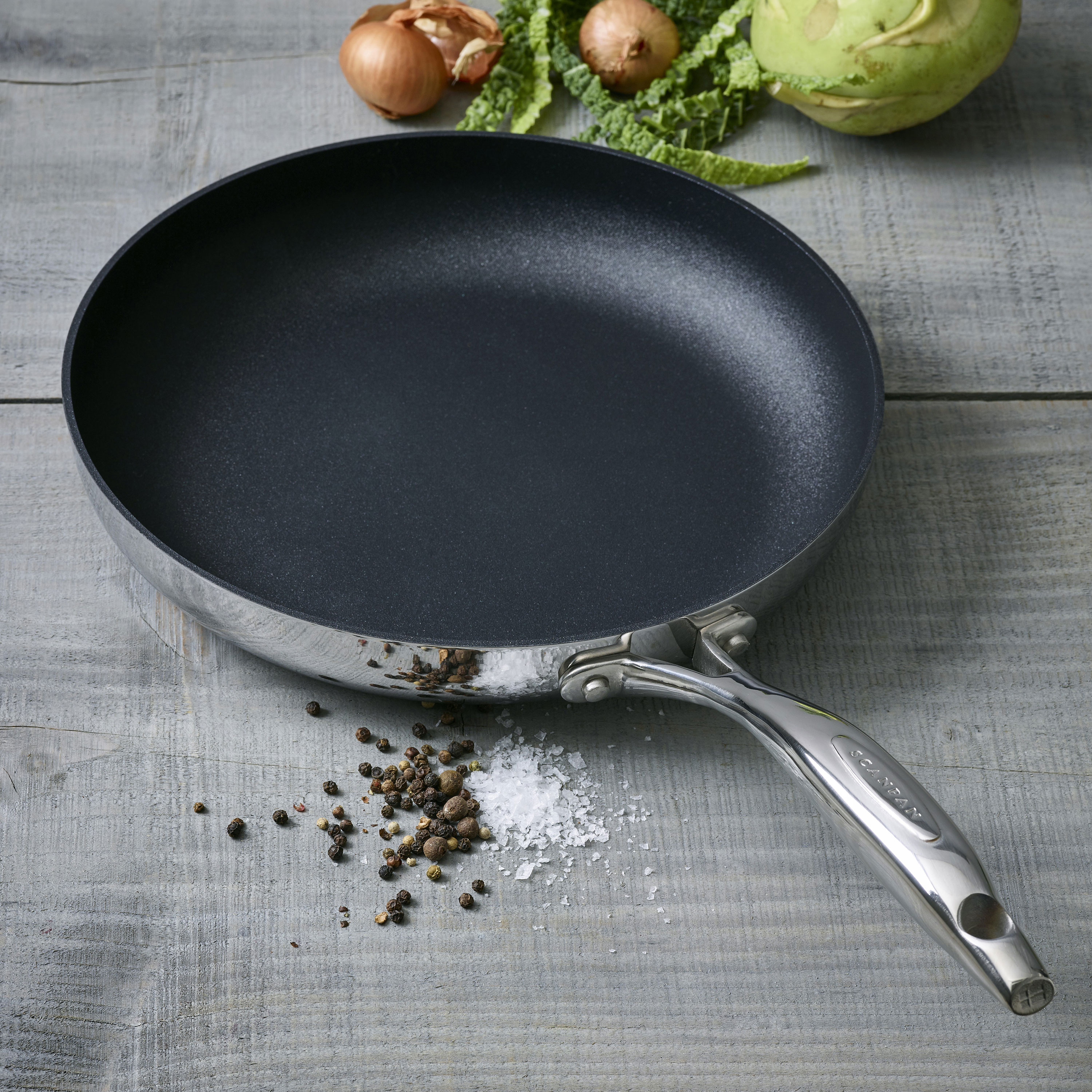 Chảo chống dính đáy từ Scanpan HaptiQ 28cm 6001002800, sản xuất tại Đan Mạch, bảo hành chống dính 3 năm