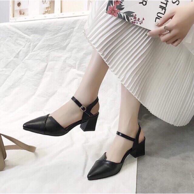 Guốc Nữ 5p Chất Da Dáng Hàn Quốc hàng Loại 1 size 35 - 39