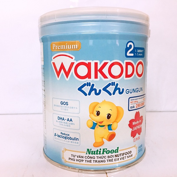 Sữa Wakodo GunGun 2 300g - dành cho trẻ từ 1-3 tuổi