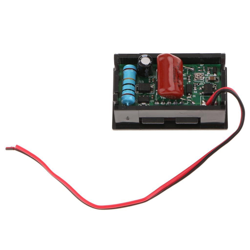 0.56" Digital Volt Meter Voltmeter Panel 2 Wire AC70-500V Reverse Protection