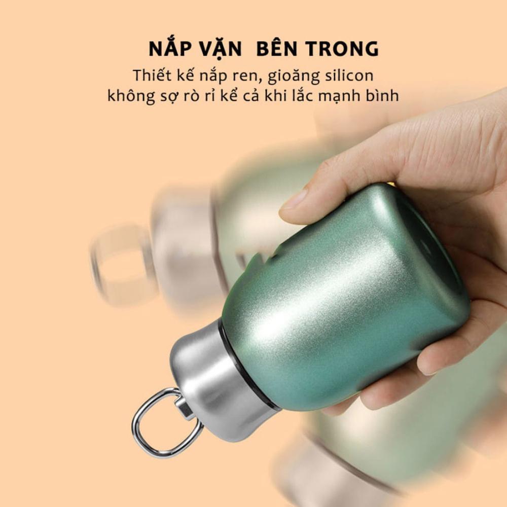 Bình nước giữ nhiệt  cầm tay mini, ly giữ nhiệt inox dung tích 300ml  giữ nhiệt suốt 12 giờ chất liệu cao cấp cực tiện