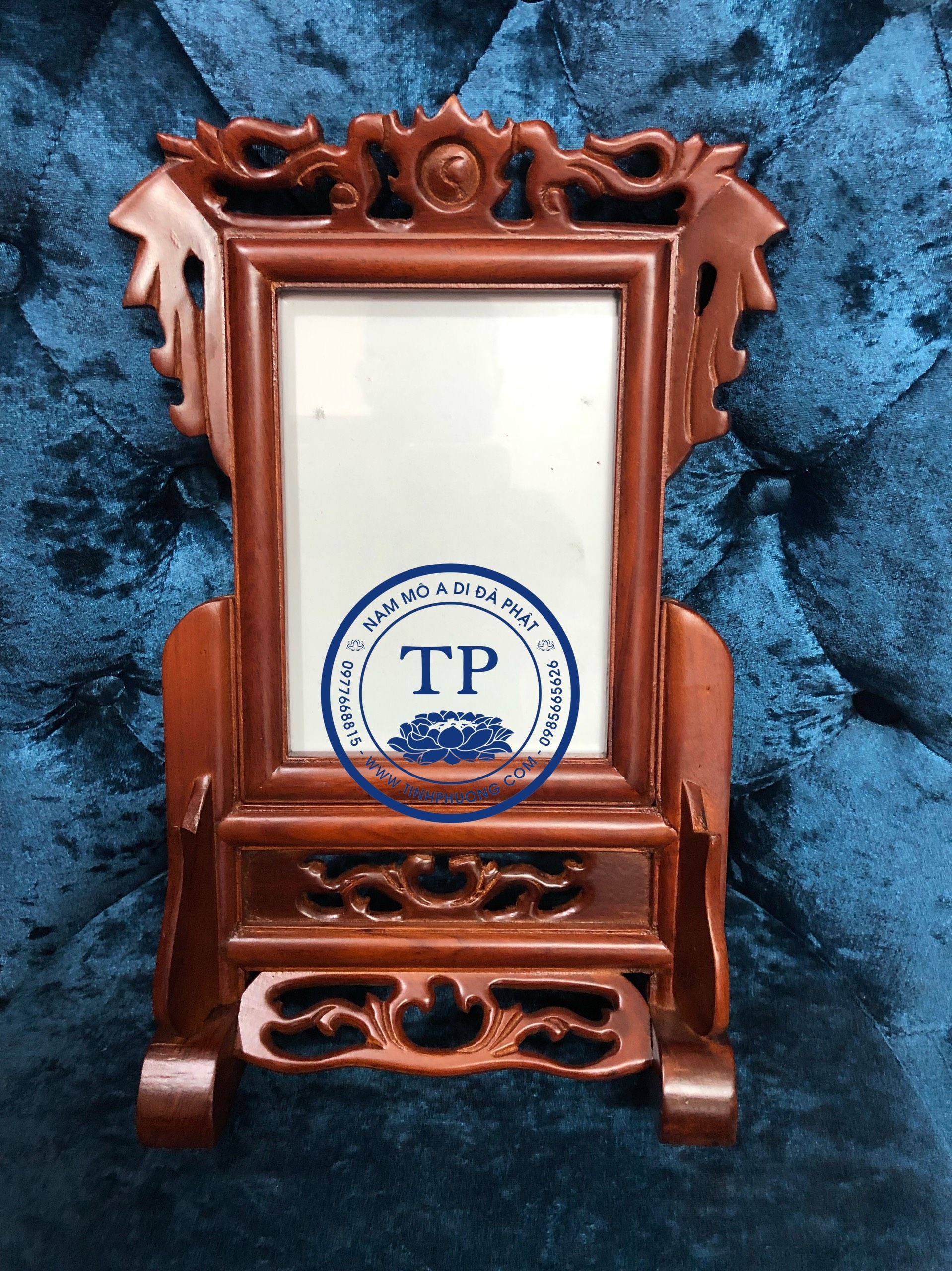 Khung Hình THờ gỗ hương đỏ 20X30  KH18595