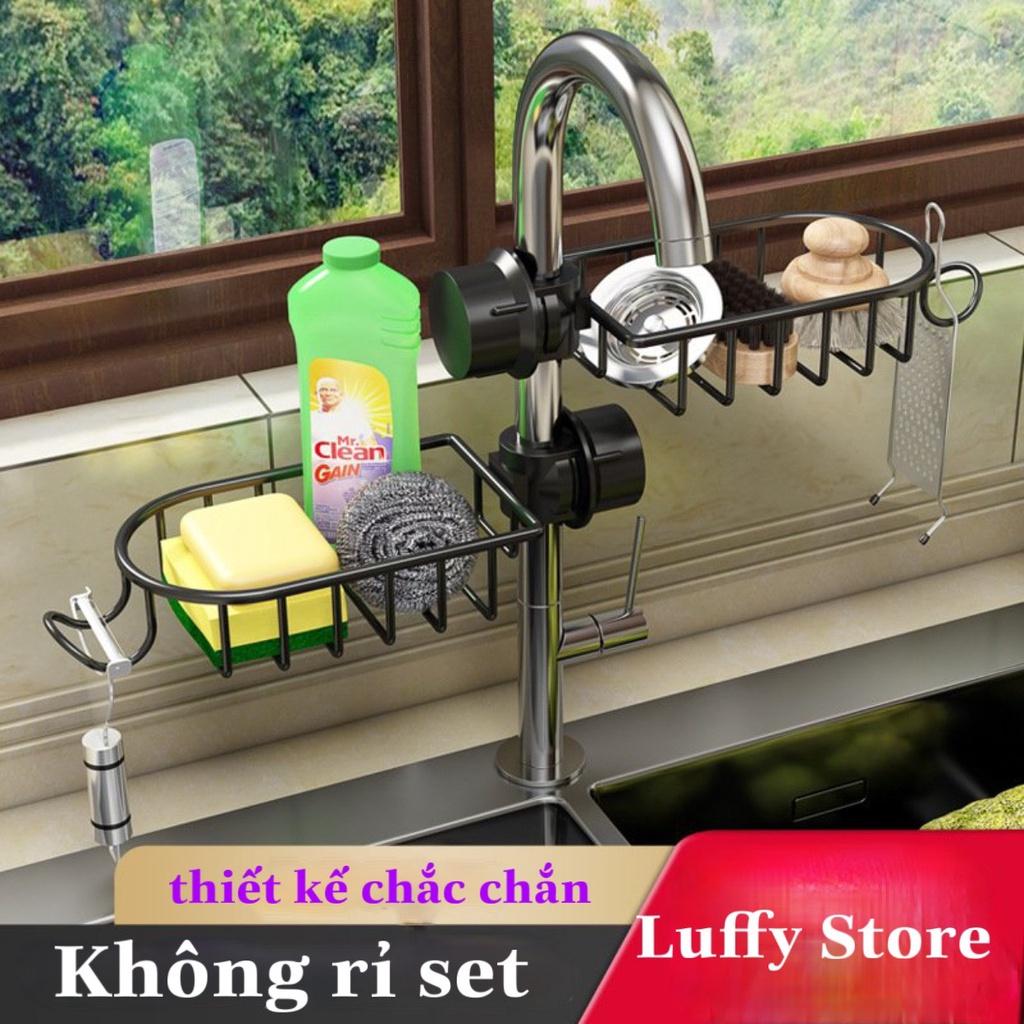 Gía treo vòi để giẻ rửa bát inox cao cấp chống rỉ hiện đại.