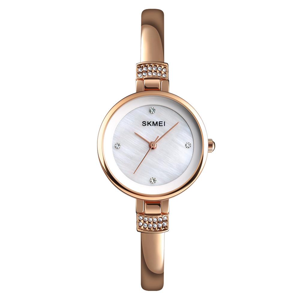 Đồng hồ đeo tay SKMEI 1409 Nữ Quartz đơn giản Dây đeo bằng hợp kim chống thấm nước
