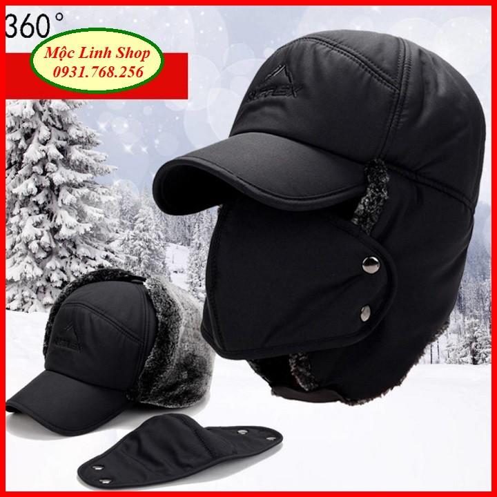 Mũ trùm đầu nam Supplex Outdoor cực ấm có lưỡi trai