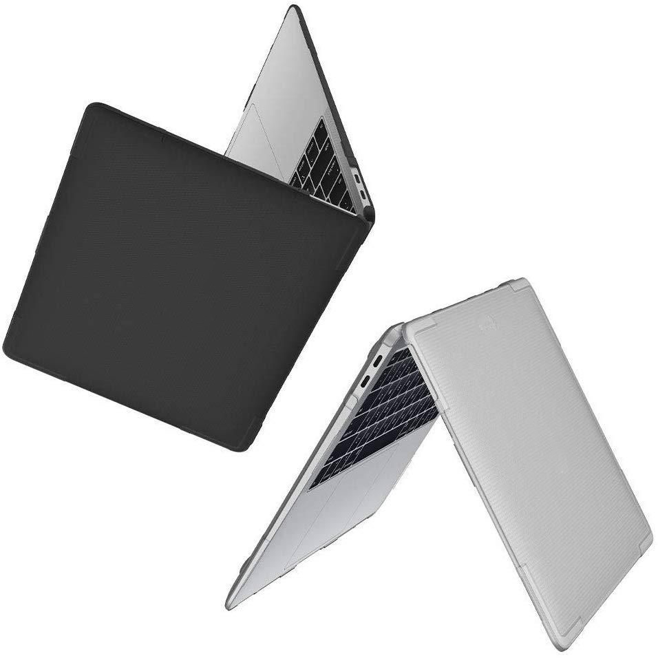 ỐP CAO CẤP TOMTOC HARDSHELL SLIM FOR MACBOOK AIR 13 2018-2020 GRAY - Hàng Chính Hãng (B03-C01G)