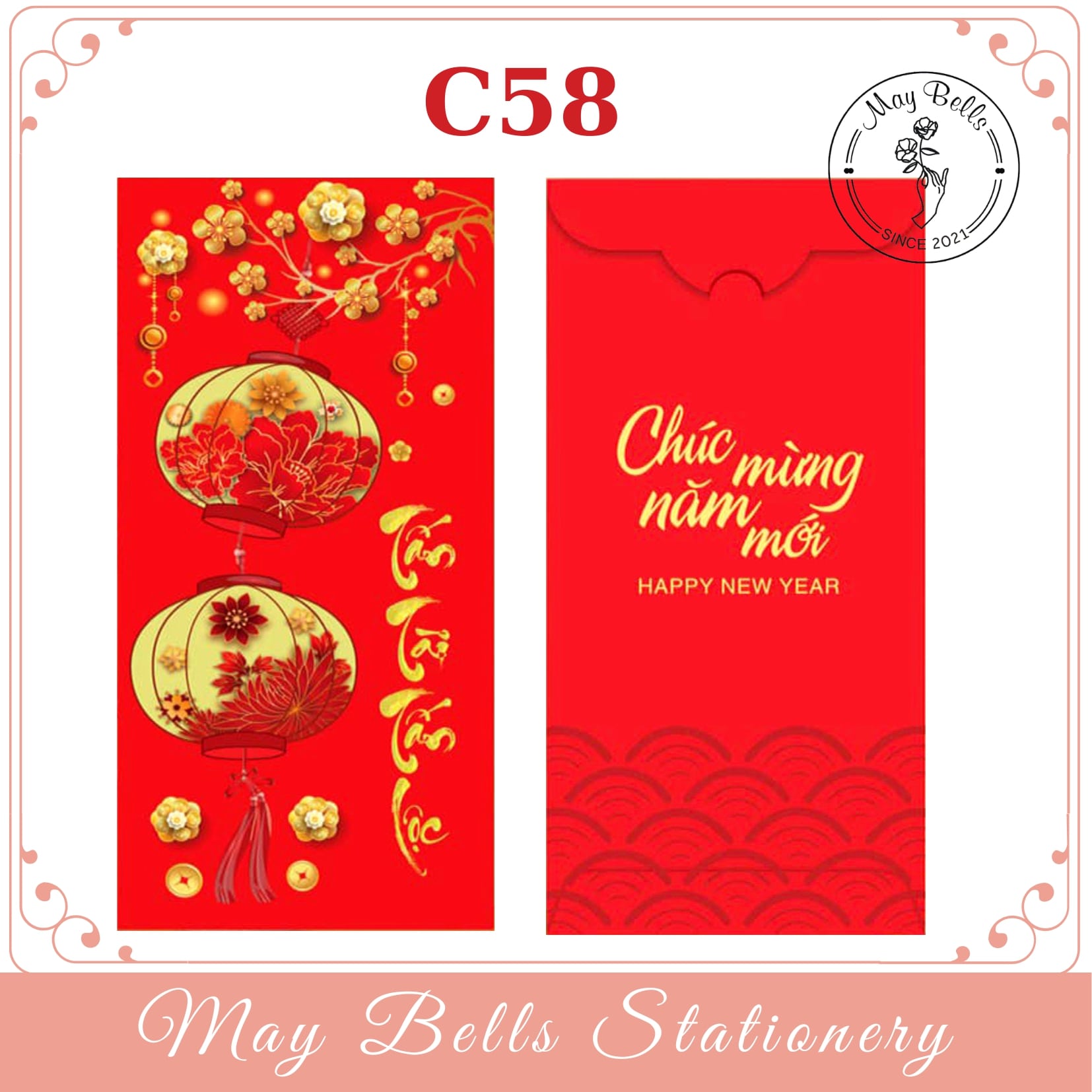 Bao Lì Xì Tết 2024 Giáp Thìn CUNG CHÚC TÂN XUÂN Được Chọn Mẫu, Bao Lì Xì Mừng Tuổi Cao Cấp