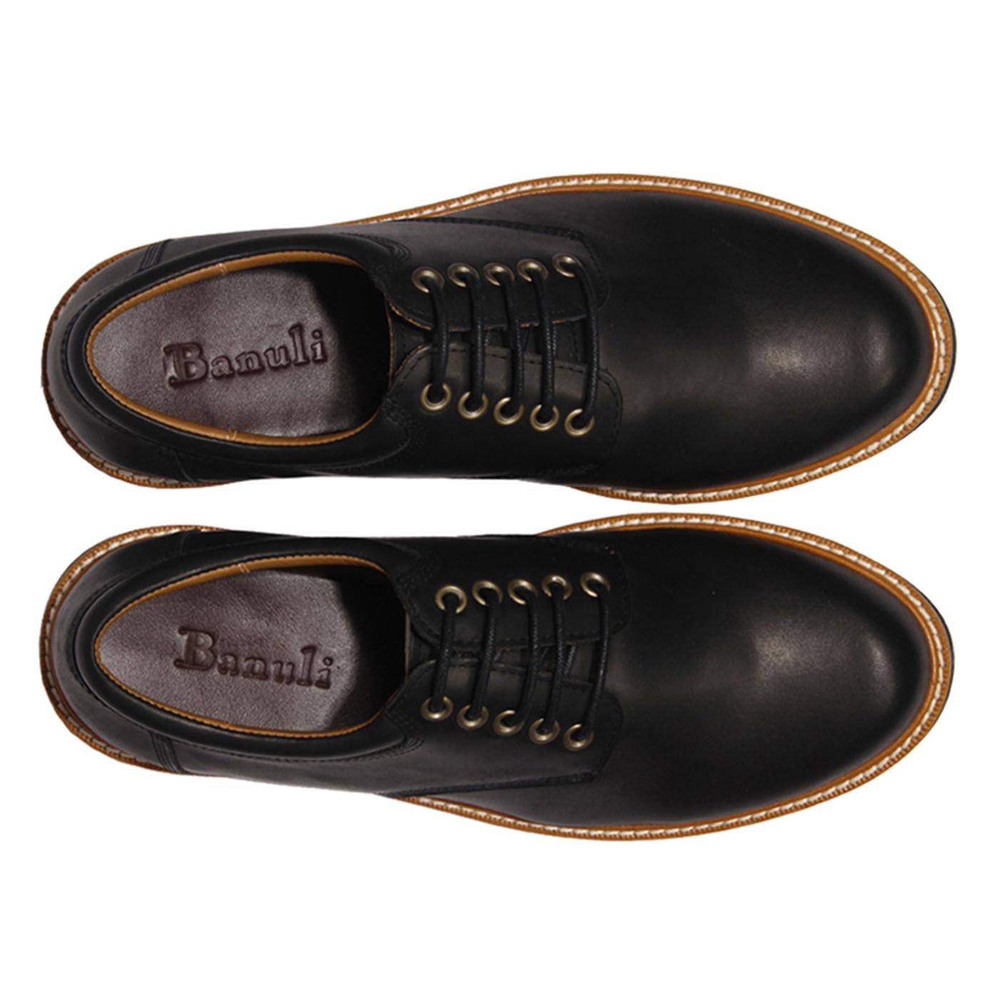 Giày Tây Nam Derby Banuli Dây Buộc Street Wear Italian Leather B2PD3 (Da Itali Mềm Dẻo, Đế Kháng Trượt, Bảo Hành Trọn Đời)