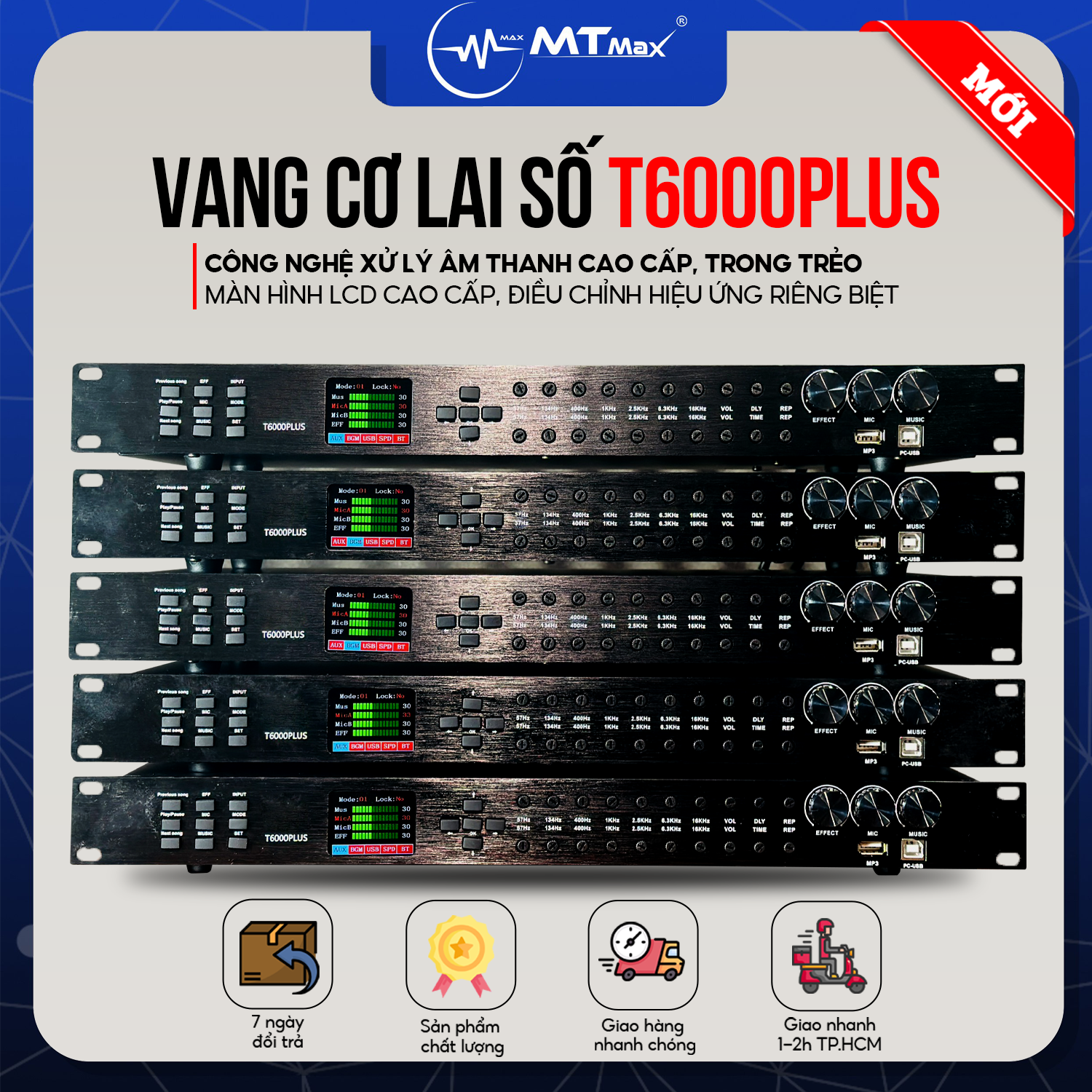 Vang Cơ T6000Plus 2024, Tích Hợp Bluetooh Cổng Quang Usb, Công Nghệ Dịch Tần Số Và Sử Lý Âm Thanh Mới Triệt Tiêu Hú Rít Giảm Ồn, Bảo Hành 12 Tháng, Hàng Nhập Khẩu