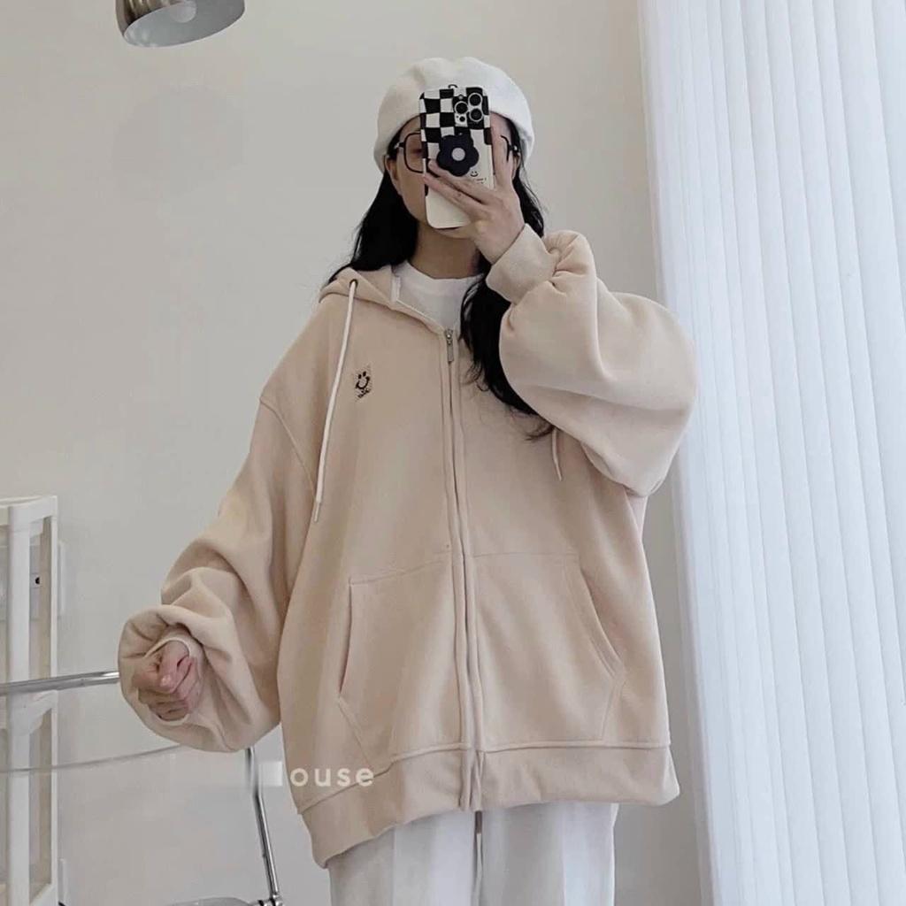 Aó Khoác Hoodie Sweater Nữ Logo Thêu Chất Nỉ ngoại mềm Mịn Form chuẩn duyên dáng việt bao đẹp tpp327 mới