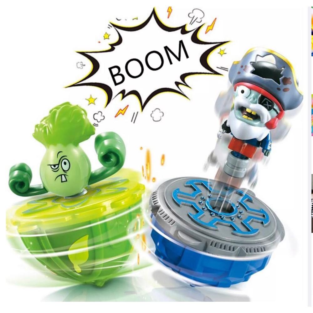 Combo bộ 06 Con Quay Beyblade Chiến Đấu Tác Động Plants vs Zombies 2 Đồ chơi trẻ em T18002