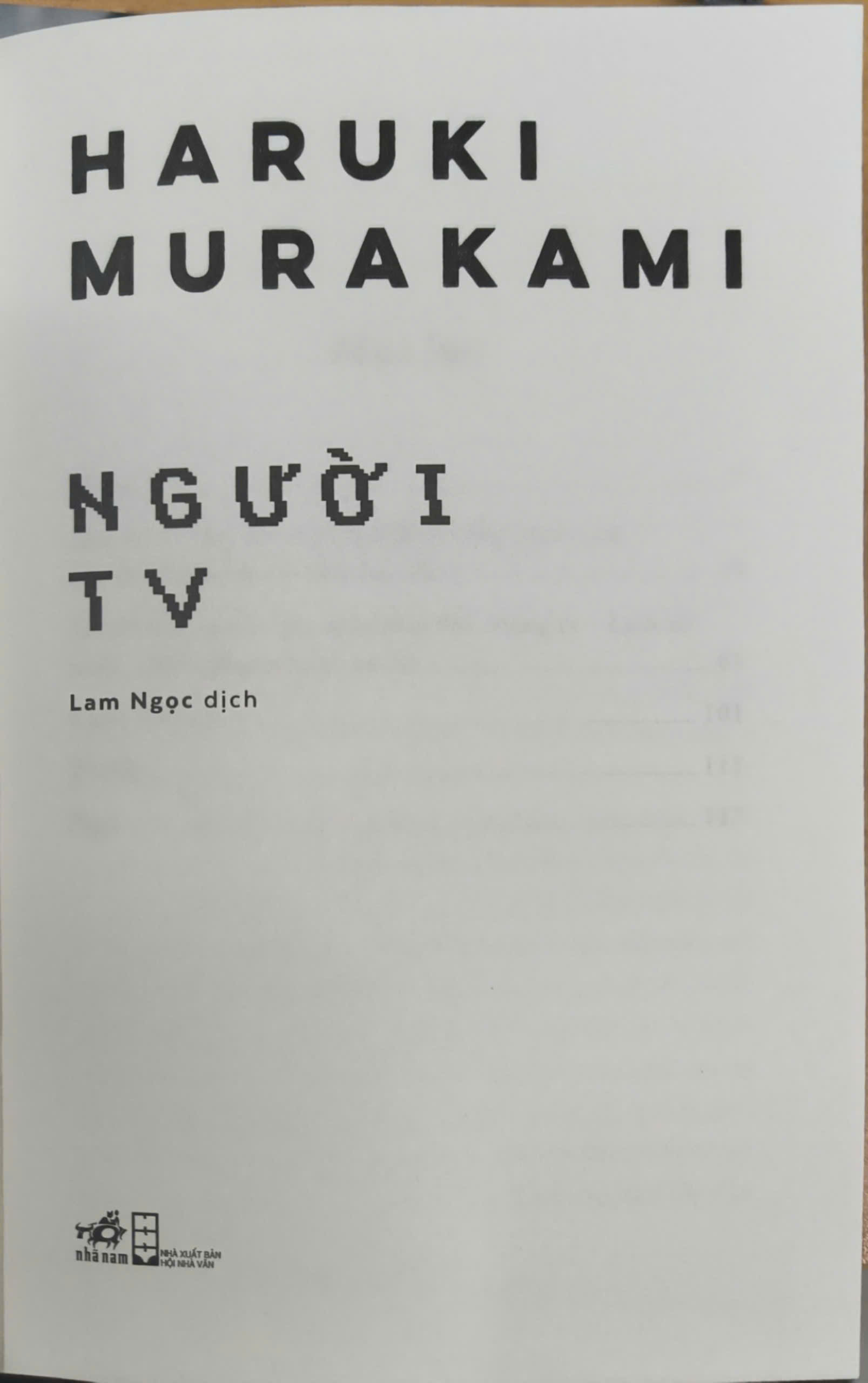 Sách - Người TV (Haruki Murakami) (Nhã Nam Official)
