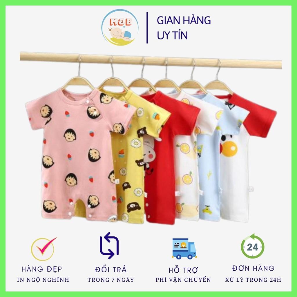 Bodysuit cho bé bộ body đùi cho bé trai gái sơ sinh bộ đồ sơ sinh Hàng QC họa tiết ngộ nghĩnh từ 3-12kg - BDC17