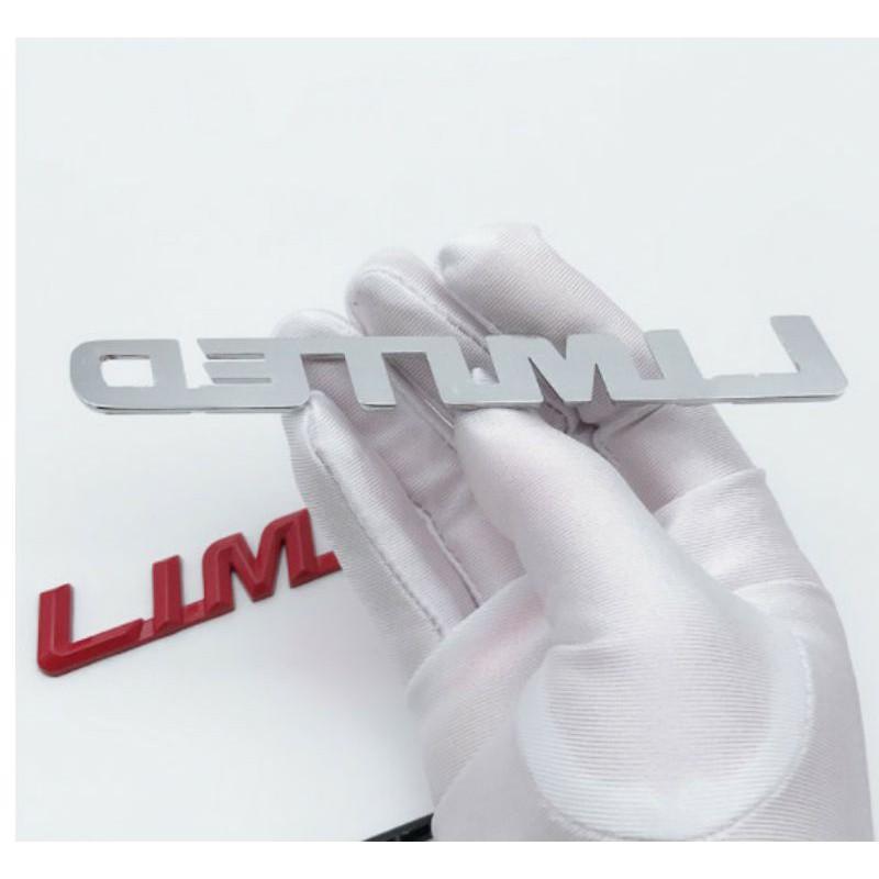 Tem limited kim loại trang trí xe hơi cực đẹp