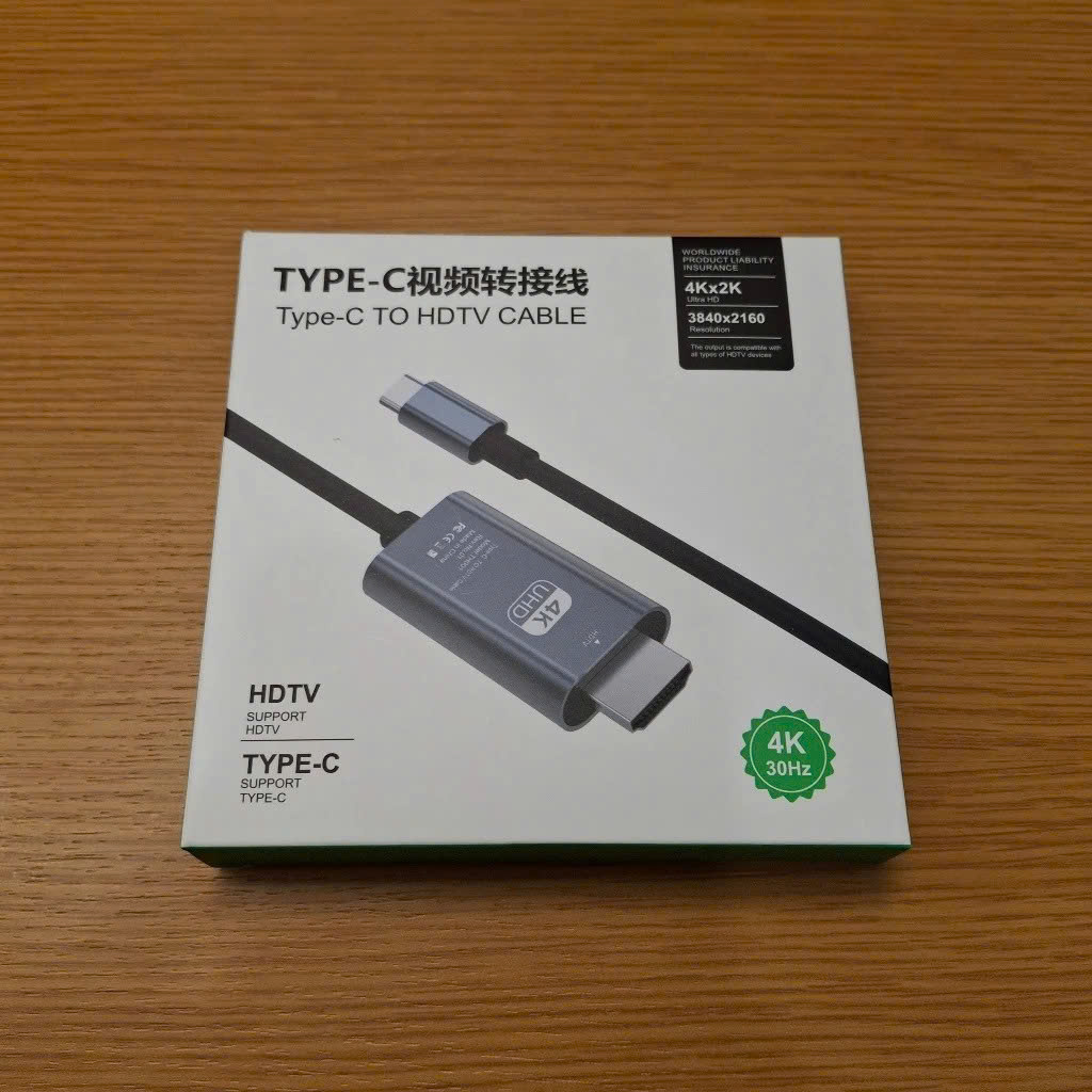 Dây Cáp Chuyển Đổi USB Type C To HDMI 4K 60Hz Dài 1.8M - Hàng Nhập Khẩu