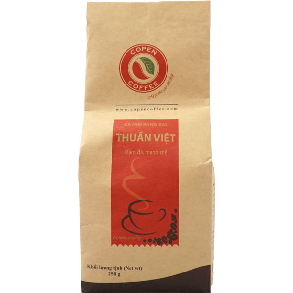 Cà phê rang xay Copen coffee Thuần việt 250g