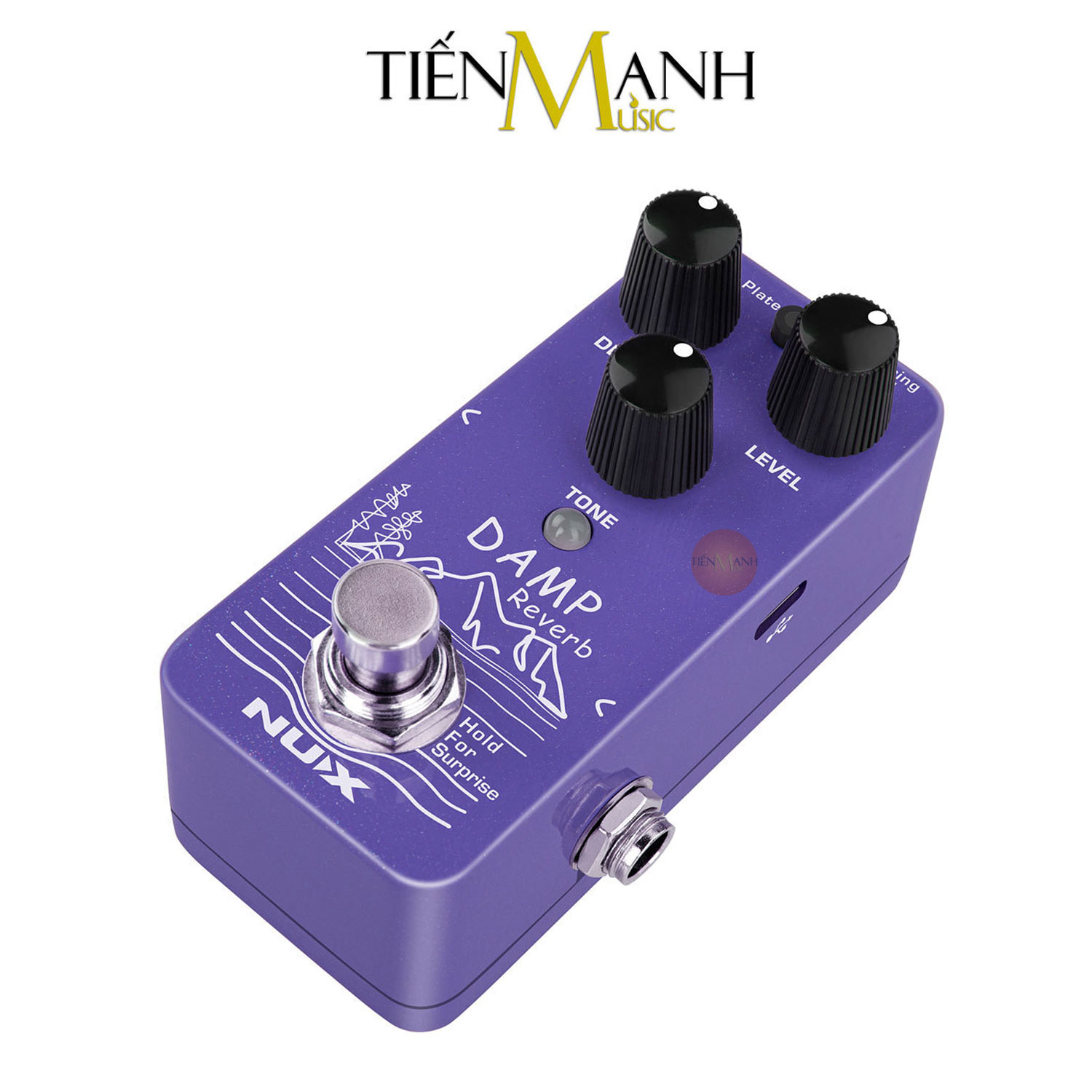 Phơ Đàn Guitar Nux Reverb NRV3 Damp - Bàn Đạp Effect Pedal Mini Core NRV-3 Hàng Chính Hãng