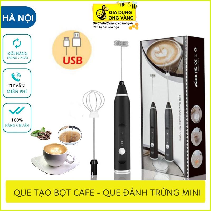 Máy đánh trứng, que tạo bọt cafe mini cầm tay không giây chính hãng sokany 3 cấp độ, hỗ trợ sạc pin, bảo hành 12 tháng
