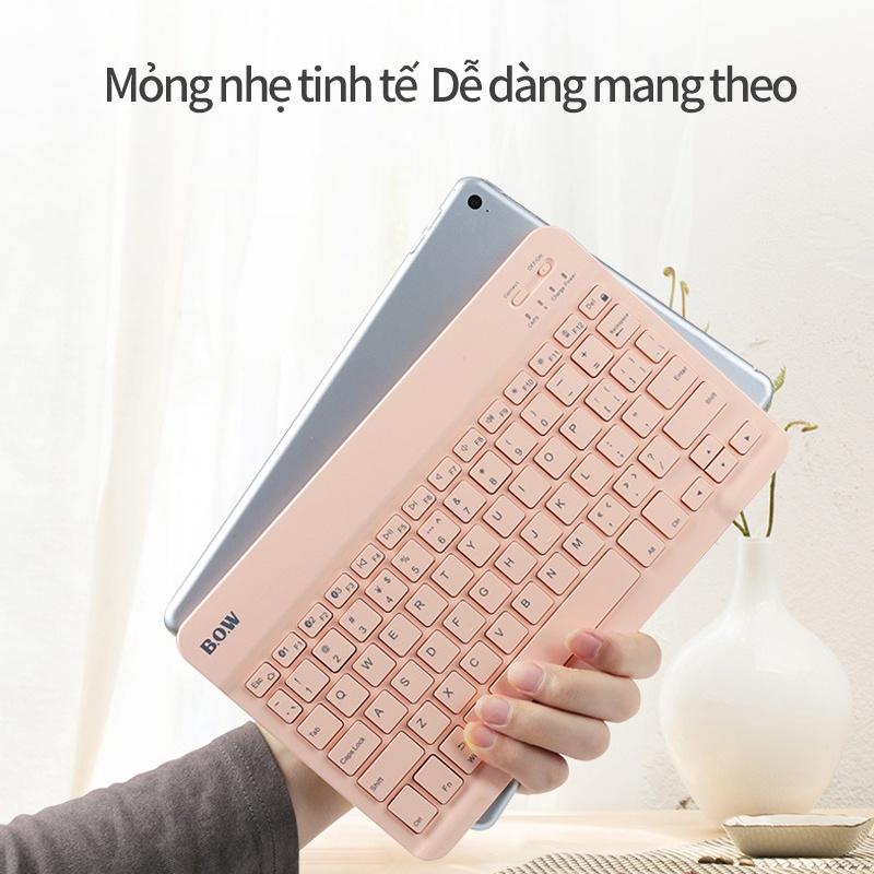 Bộ chuột và bàn phím mimi kết nối không dây bluetooth tương thích với nhiều thiết bị ,chuột bàn phím mini cao cấp