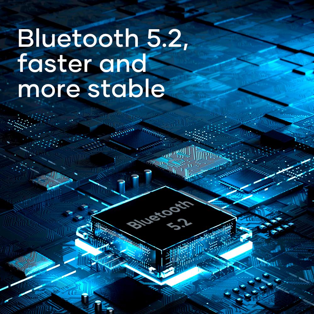 Tai nghe Bluetooth Wavefun T200 Tai nghe không dây Tai nghe có độ trễ thấp Chế độ chơi trò chơi ENC Giảm tiếng ồn Super Bass Pods Màu sắc: Đen