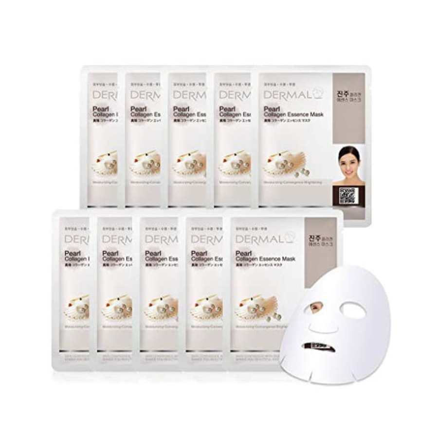 Combo 10 Mặt Nạ Dermal Tinh Chất Collagen Với Chiết Xuất Ngọc Trai