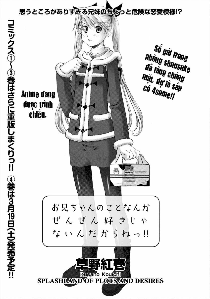 Oniichan No Koto Nanka Zenzen Suki Ja Nai N Da Kara Ne!! Chapter 28 - Trang 5