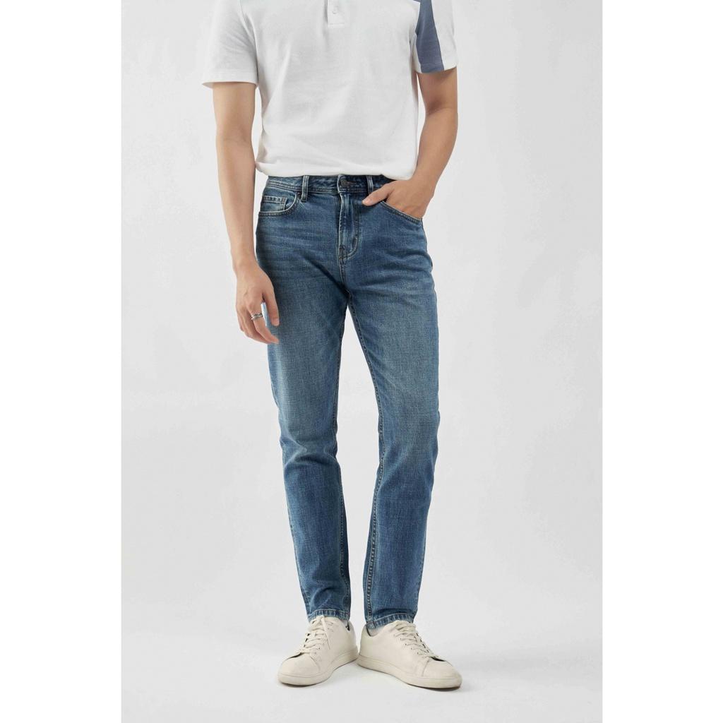 QUẦN JEAN XANH FORM SLIM - 10S22DPA008 | LASTORE MENSWEAR
