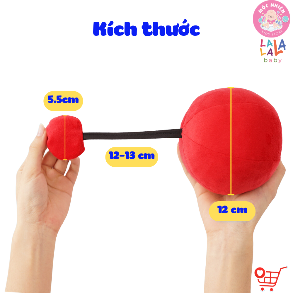 Đồ Chơi Bóng Vải Xúc Xắc Vui Nhộn Kích Thích Thị Giác Cho Trẻ Sơ Sinh Look, Look! Ball - Lalala Baby