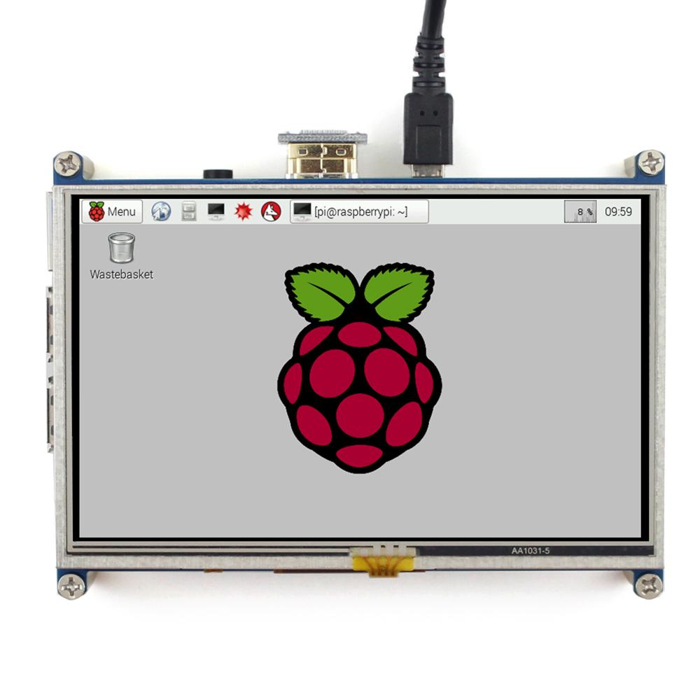 Màn hình cảm ứng điện dung 5 inch Màn hình LCD HD 800 × 480 Waveshare 10563