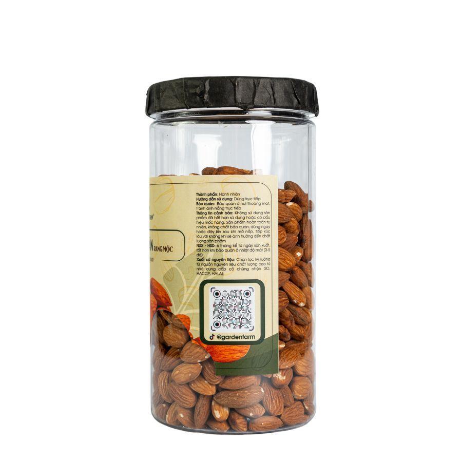Hạt hạnh nhân GARDEN FARM hũ 500g