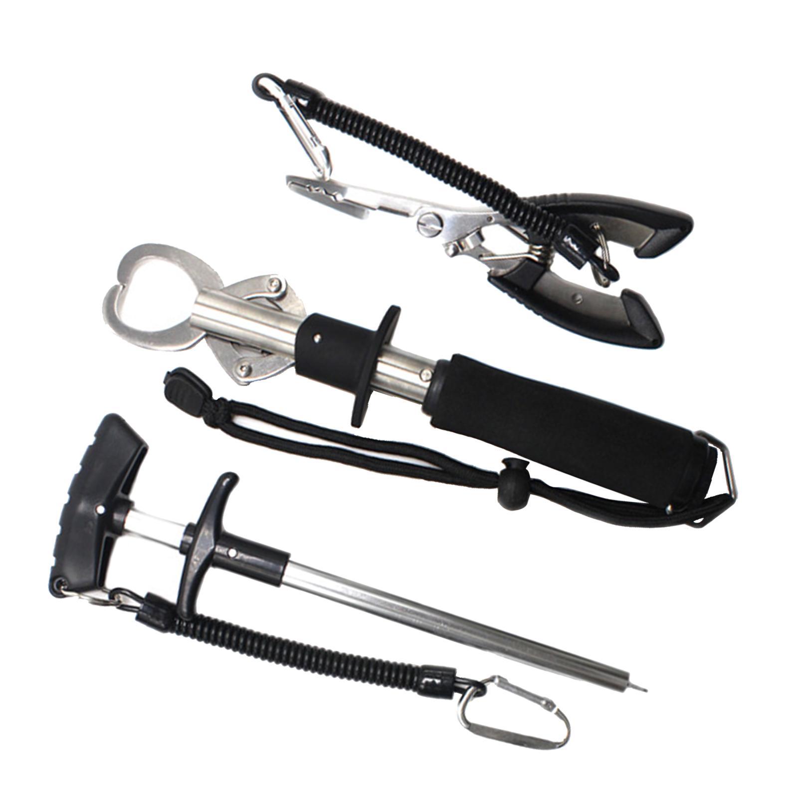 3x Fishing Pliers Set Portable for Freshwater Saltwater Tool Set Lip Gripper
