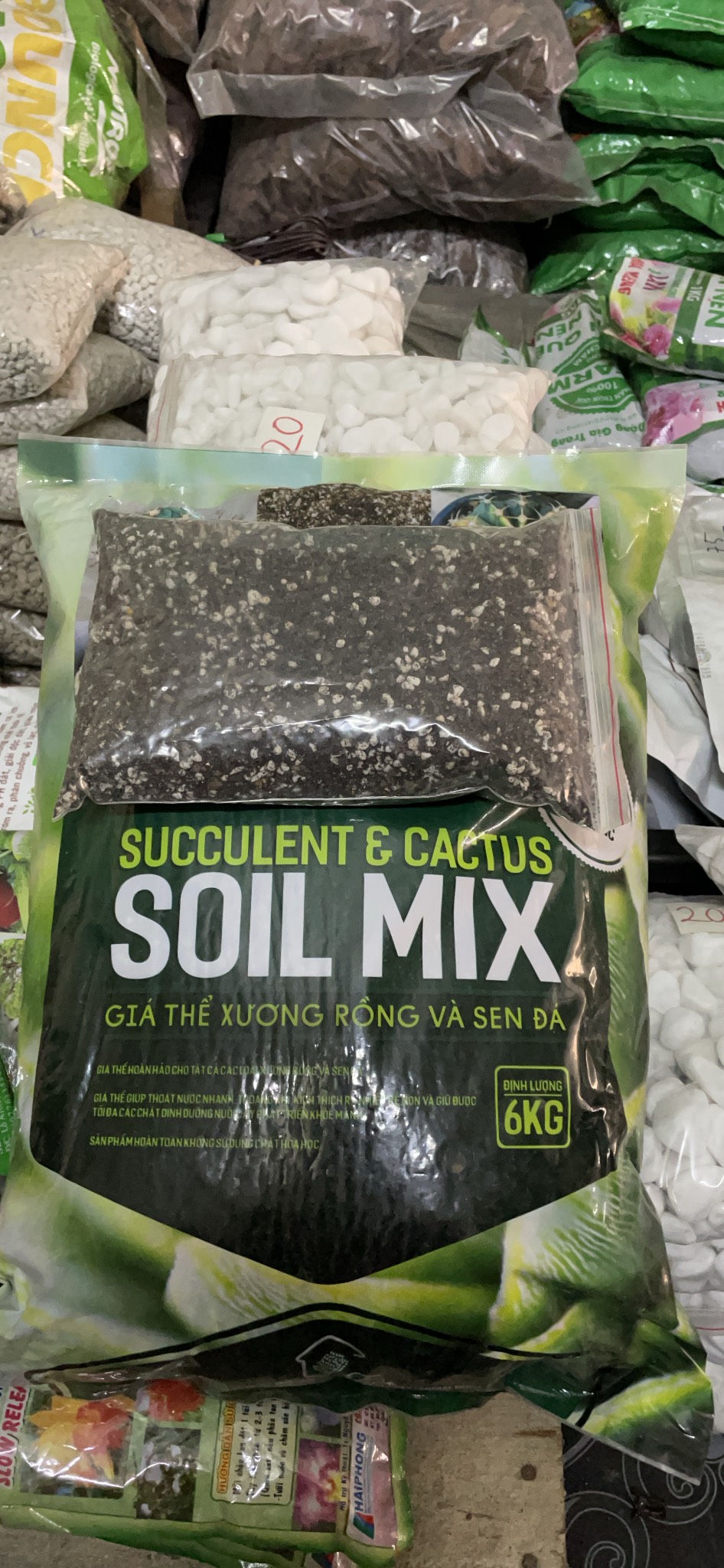 500g hoặc 1kg ĐẤT SOIL MIX | Giá thể - đất trồng sen đá xương rồng cao cấp, siêu rẻ