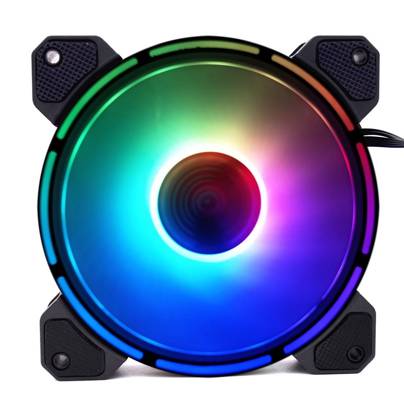 Combo 2 Quạt Led RGB Coolmoon Light wheel