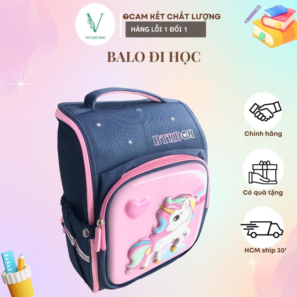 Balo Cặp Đi Học Chống Gù học si Cấp 1 Tiểu học Trai Gái Siêu Nhẹ Phi Hành Gia Pony Spiderman 6-7-8-9-10 tuổi-VICTORY-838