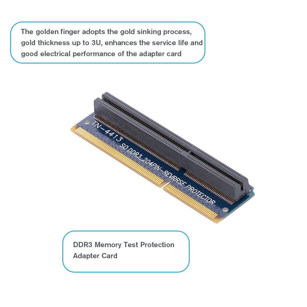 Bộ điều hợp Đảo ngược dọc TN-4413 cho máy tính xách tay SO DDR3 204PIN