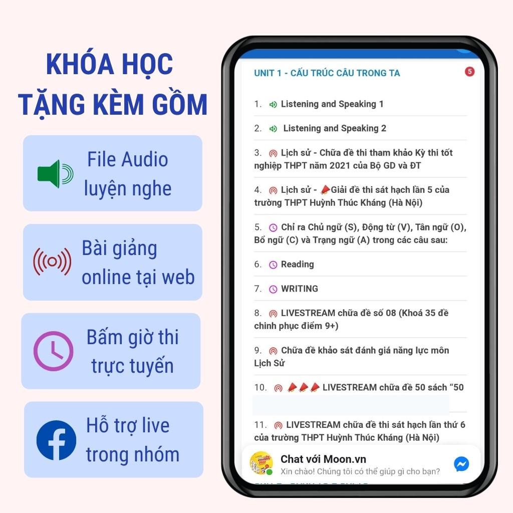 Combo sách học tiếng anh giao tiếp cơ bản cho người mới bắt đầu moonbook