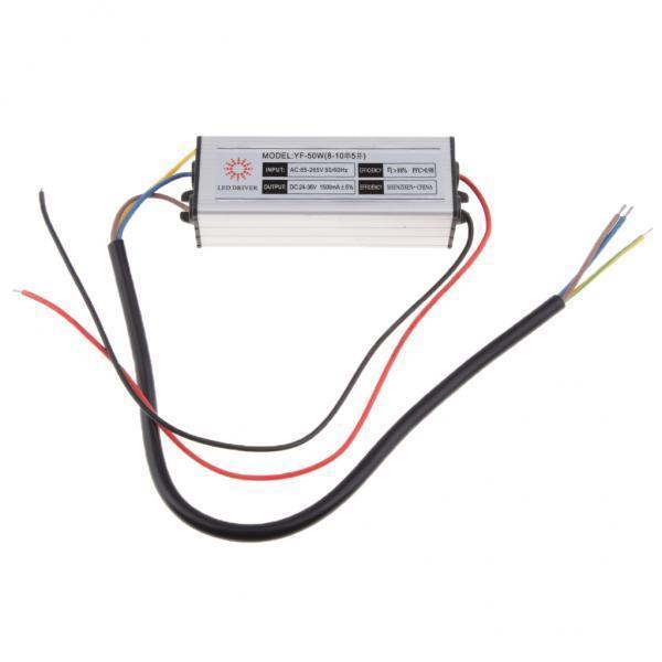 2xWaterproof LED Driver RGB Power Supply  1×50W DC25-45V 1500MA