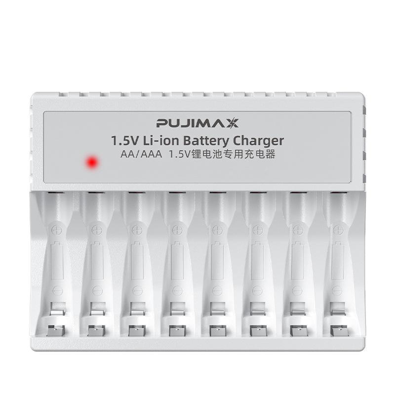 8 sạc pin lithium 1.5V cho pin LI-ion có thể sạc lại AA 1.5V