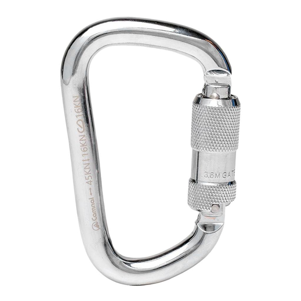45KN Twist Gate Auto Lock Carabiner Climbing Caving Rappelling