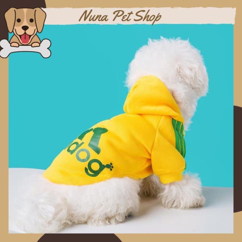 Áo nỉ Hoodie Adidog cho thú cưng, áo mùa đông cho chó mèo