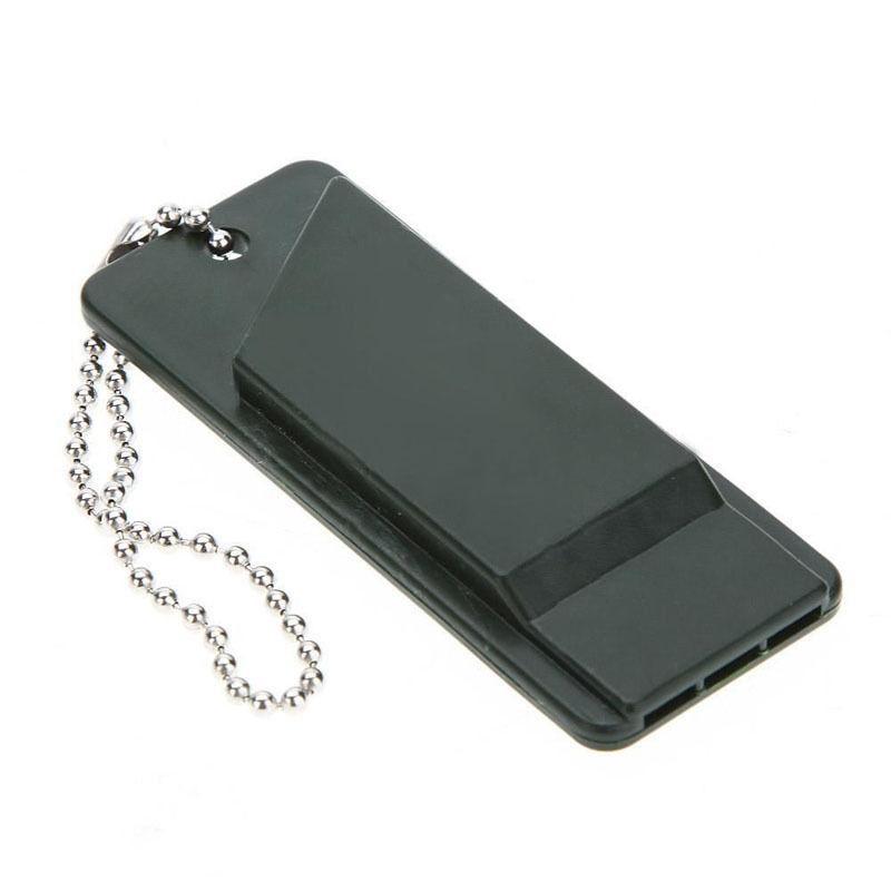 2x Plastic Emergency Survival Whistle Outdoor Camping Hiking Safety Rescue Tool