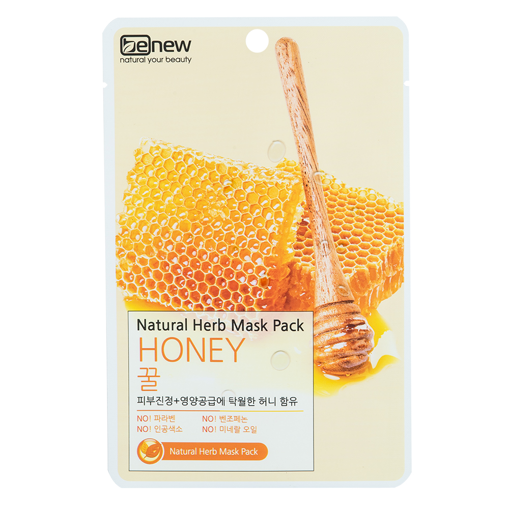 Bộ 10 mặt nạ Mật ong Benew Kháng khuẩn, chống lão hóa, se khít lỗ chân lông Hàn Quốc Benew Nature Herb Mask Pack Honey