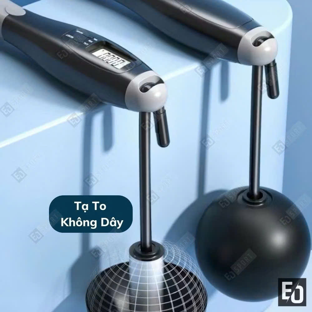 Dây Nhảy Không Dây Đếm Số Vòng, Tích Hợp Đo Calo và Quãng Đường - HÀNG CHÍNH HÃNG MINIIN