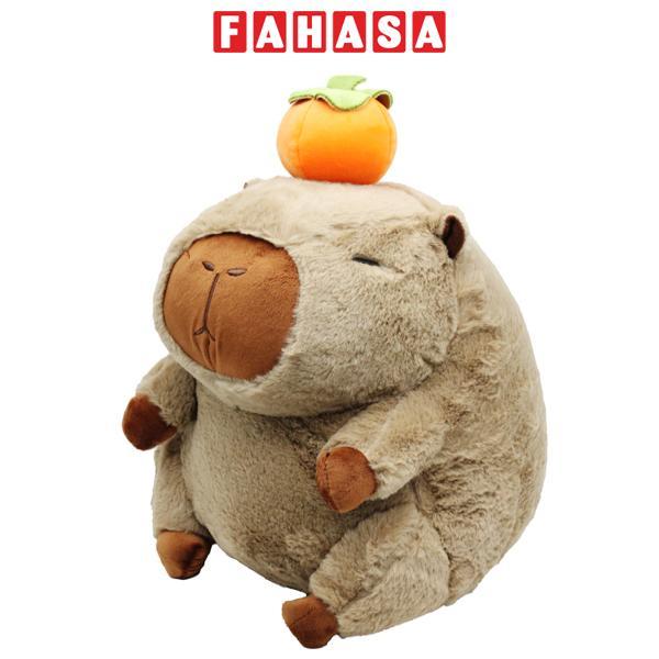 Thú Bông Capybara Đính Trái Cam 40 cm - ZooZoo 40310