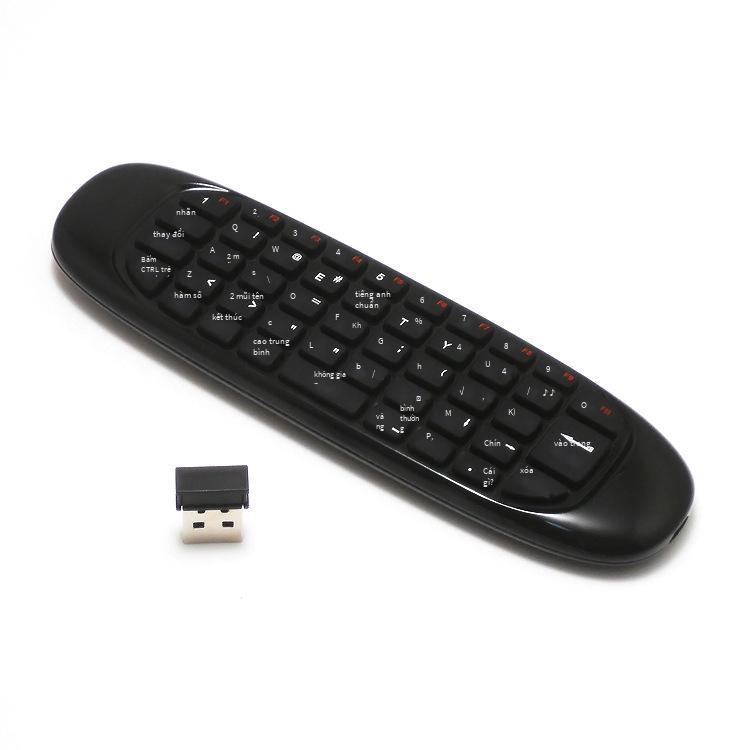 Ưu đãi tốt nhất C120 Chuột không khí USB Bàn phím và chuột Air Mouse tích hợp bàn phím mini tích hợp pin lithium