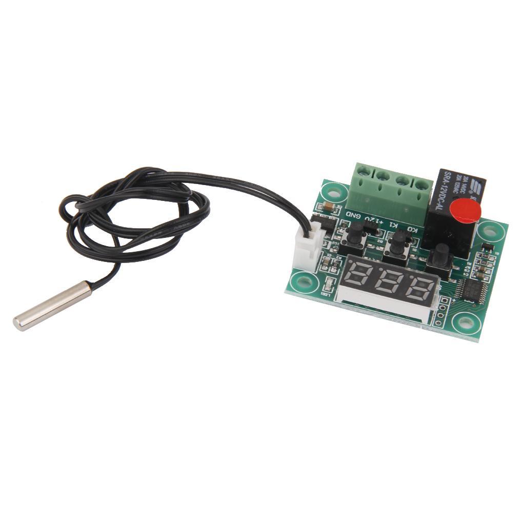 4 Pieces W1209 Digital Thermostat Temperature Control Switch Sensor Module