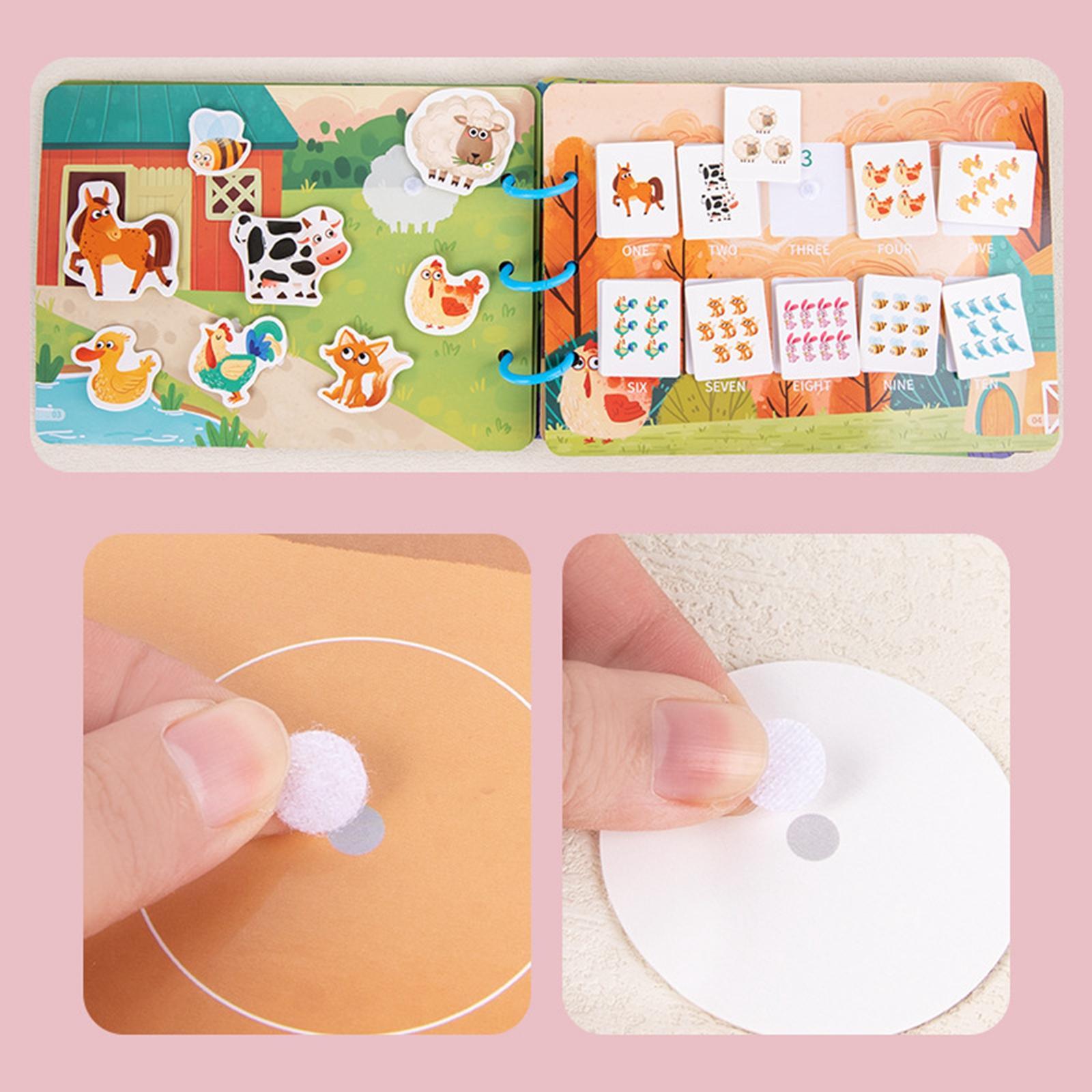 2x Educational Quiet Busy Book Early Learning Puzzle for Activity Kids