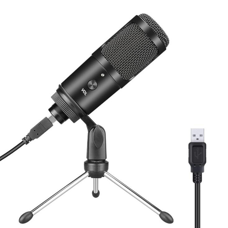 USB Microphone PC condenser Microphone Vocals Recording Studio Microphone for YouTube Video Skype Chatting Game Podcast