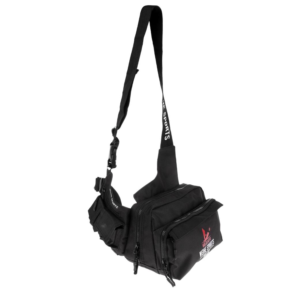 Waterproof Fishing Tackle Bag Pockets Waist Shoulder Reel Lure Bags